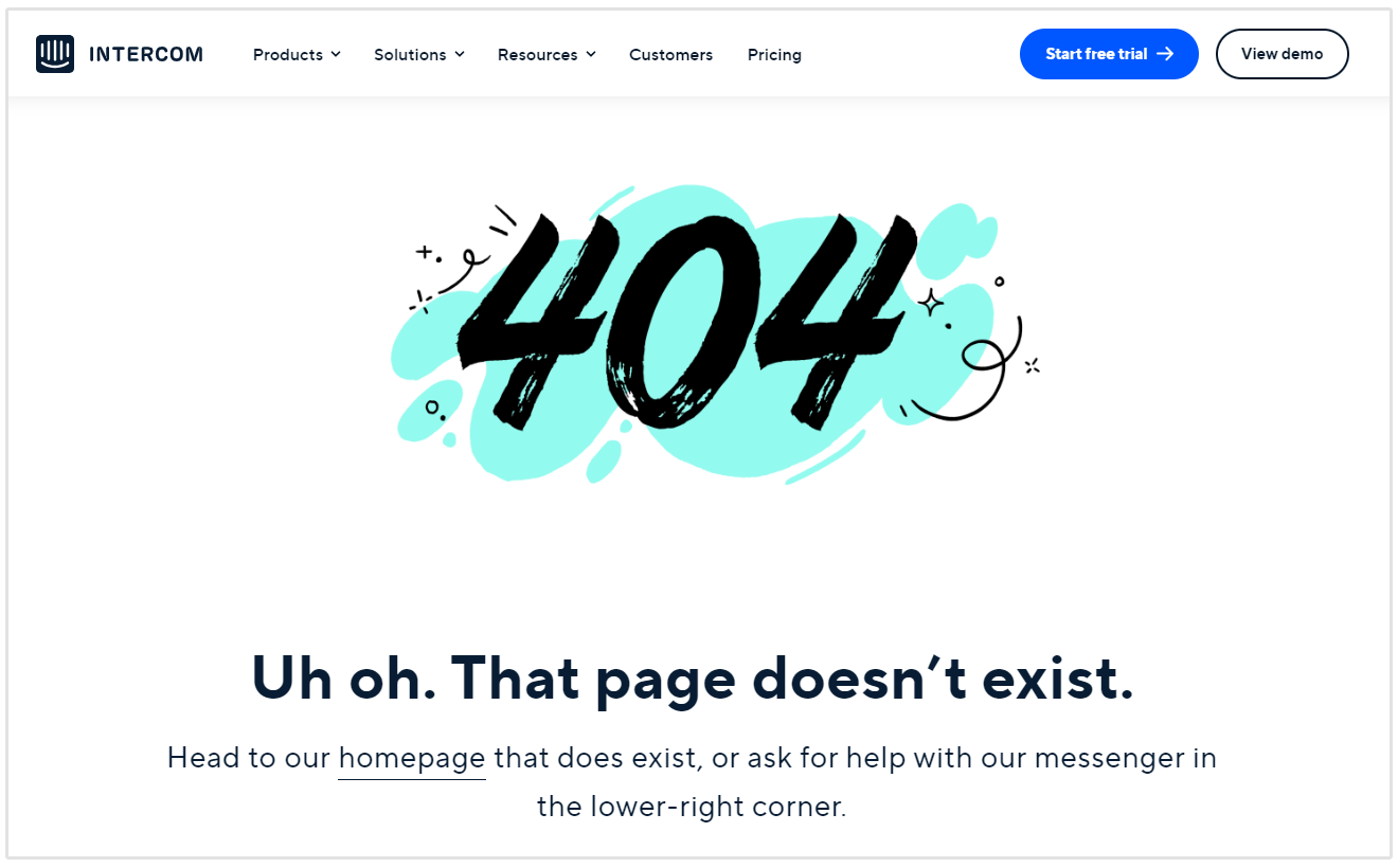 Example 404 page